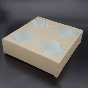 Suport carton duplex natur 4 pahare