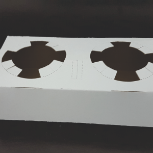 Suport carton duplex Alb 2 pahare