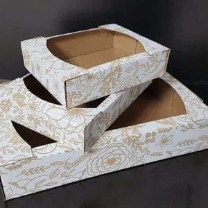 Cutii Fursecuri si prajituri din carton ondulat Imprimat plastifiat interior