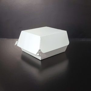 Cutii hamburger carton Alb neimprimat