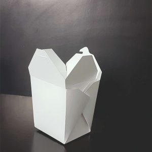 Cutie meniu carton Alb  neimprimat si plastifiat interior